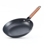 D&M 10-Inch Enameled Cast Iron Nonstick Skillet with Detachable Acacia Wood Handle