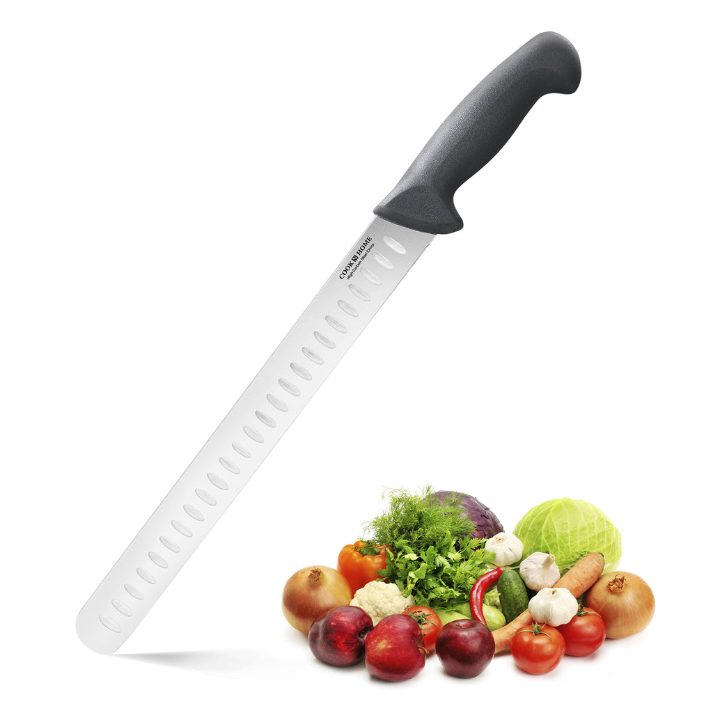 Cook N Home 11-Inch High Carbon Stainless Steel Slicing Carving Knife