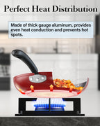 Cook N Home Nonstick Sauté Fry Pan Set, 8, 9.5 & 11-Inch, 3-Piece, Induction Compatible