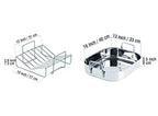 Cooks Standard 16-Inch Stainless Steel Roaster Pan with V-Rack, 12-Quart, Oven Safe