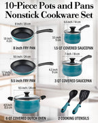 Cook N Home 10-Piece Nonstick Cookware Set