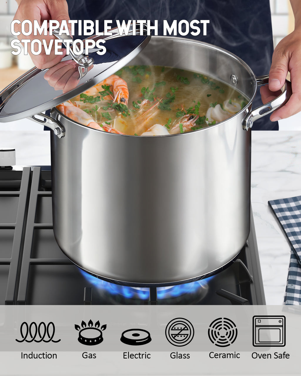Cooks Standard 16-Quart Stainless Steel Stockpot
