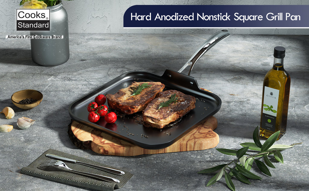 Cooks Standard 11-Inch Square Nonstick Griddle Pan