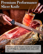 Cook N Home 11-Inch High Carbon Stainless Steel Slicing Carving Knife