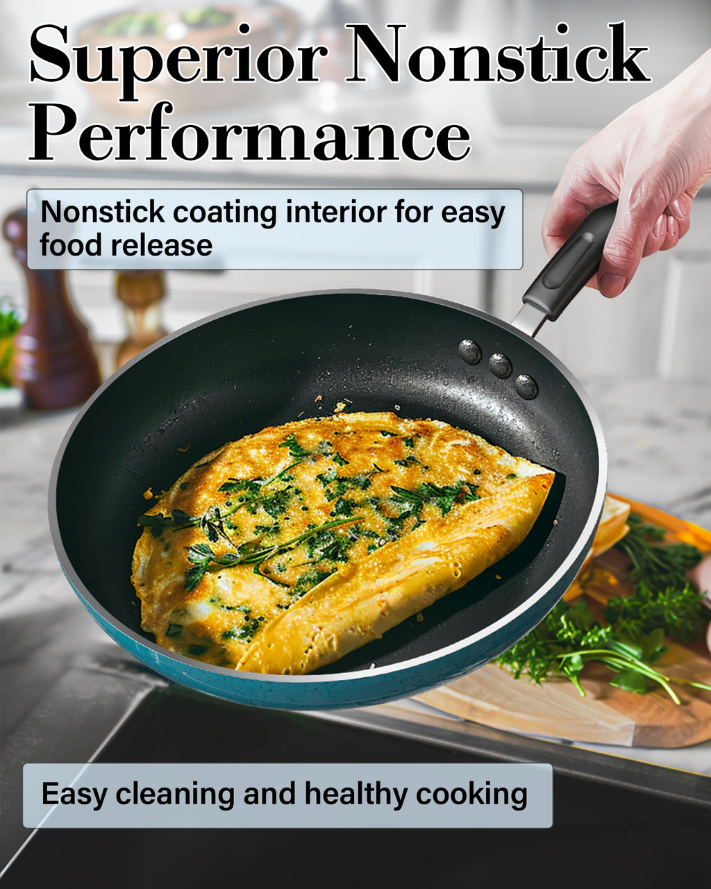 Cook N Home 10-Piece Nonstick Cookware Set