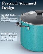 Cook N Home 8-Quart Nonstick Stockpot with Glass Lid