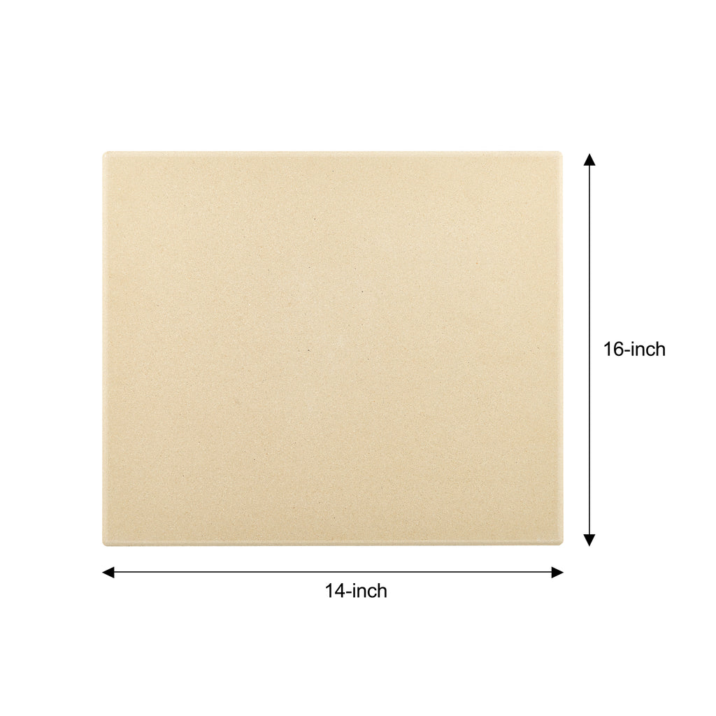 Cook N Home 16-Inch x 14-Inch Cordierite Pizza Baking Stone with Scraper