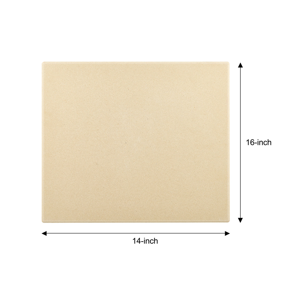 Cook N Home 16-Inch x 14-Inch Cordierite Pizza Baking Stone with Scraper