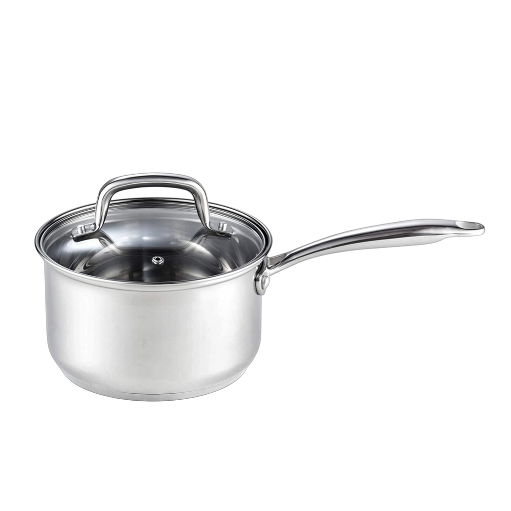 Cook N Home 3-Quart 18/10 Stainless Steel Saucepan with Lid
