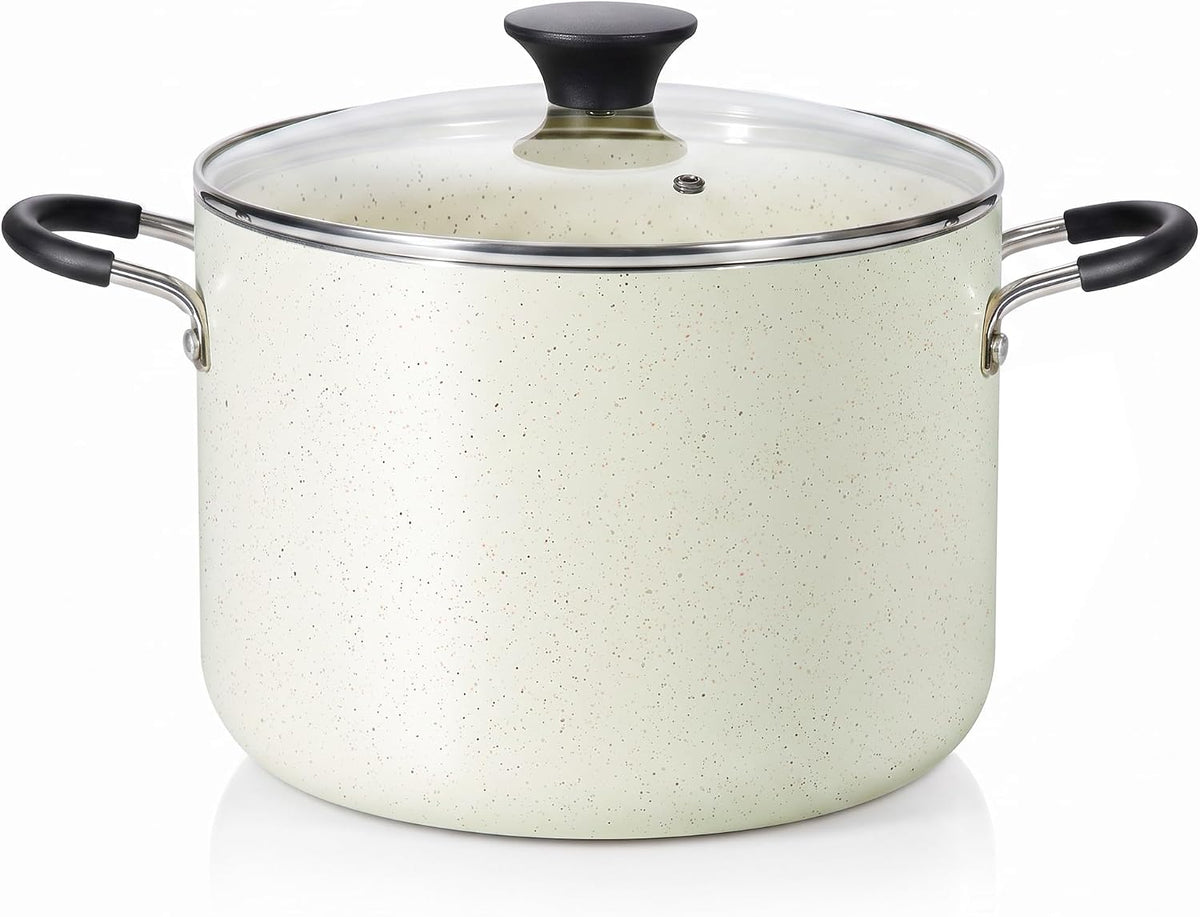 Cook N Home Non Stick Stock Pot with Lid, Large Pots for Cooking