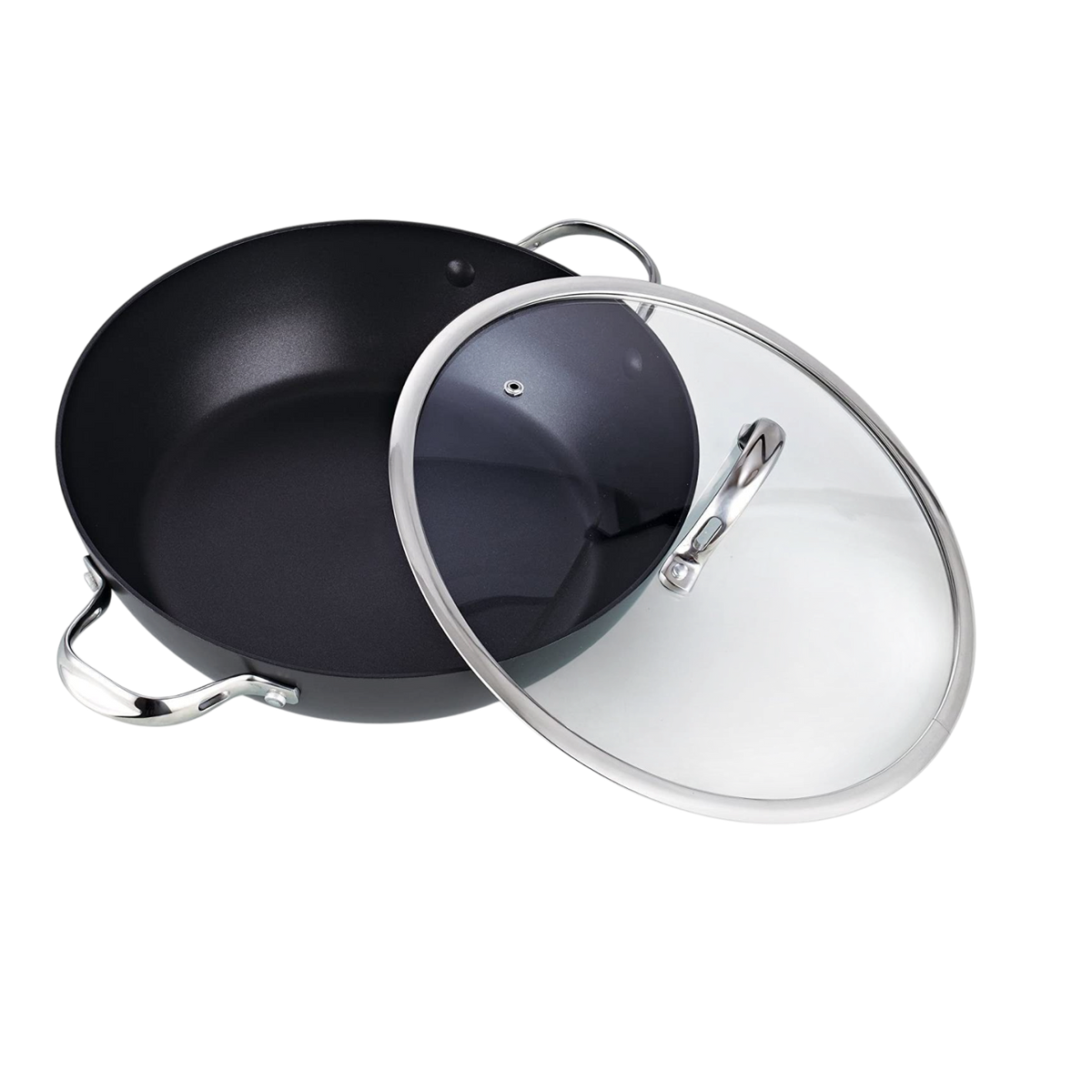 Cooks Standard 5-Quart Hard Anodized Nonstick Everyday Pan with Glass Lid
