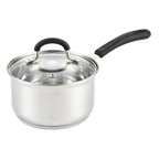 Cook N Home 2-Quart 18/10 Stainless Steel Saucepan with Stay-Cool Handle