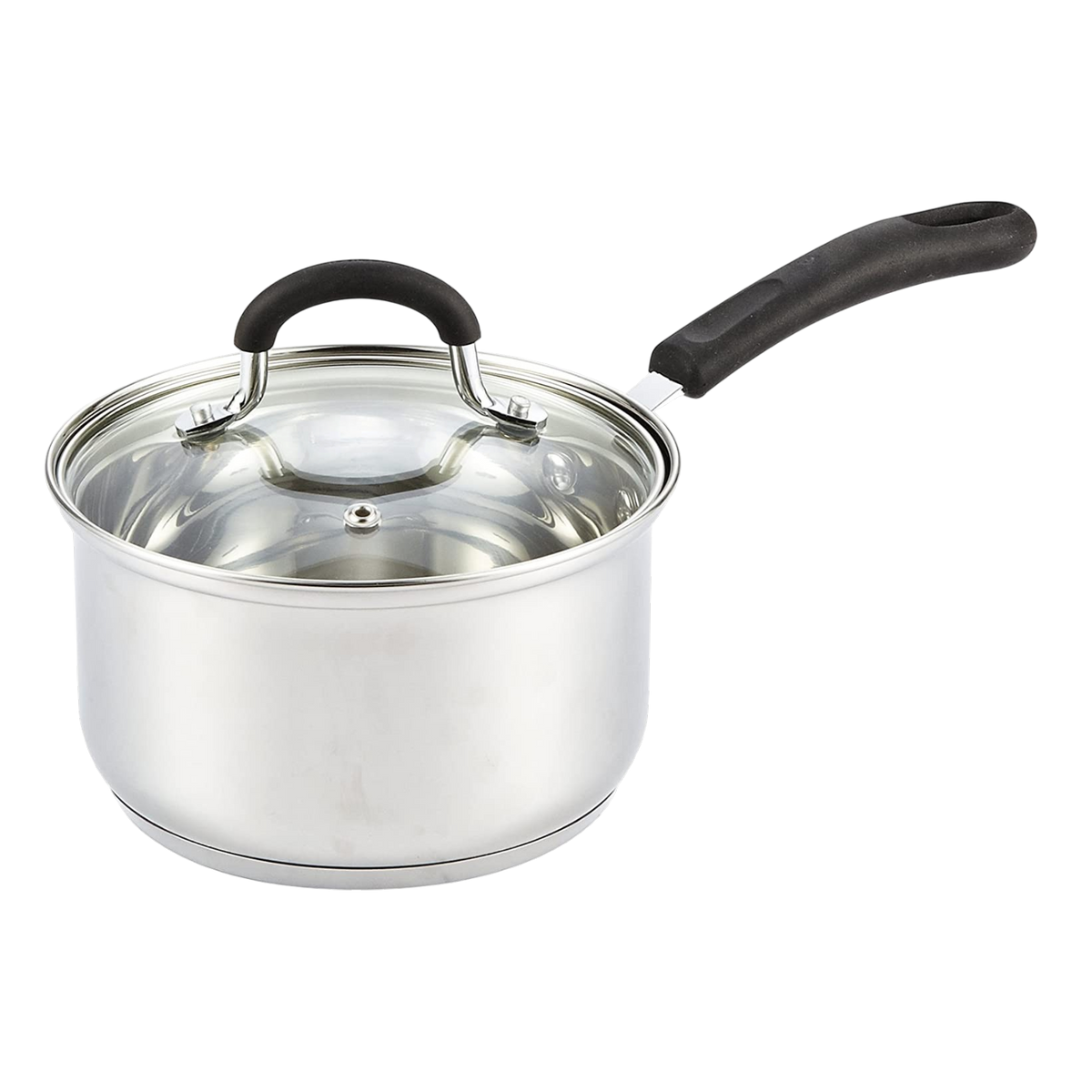 Cook N Home 2-Quart 18/10 Stainless Steel Saucepan with Stay-Cool Handle