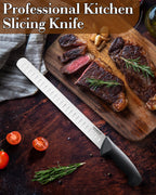 Cook N Home 11-Inch High Carbon Stainless Steel Slicing Carving Knife