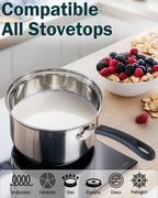 Cook N Home 10-Piece Stainless Steel Cookware Set