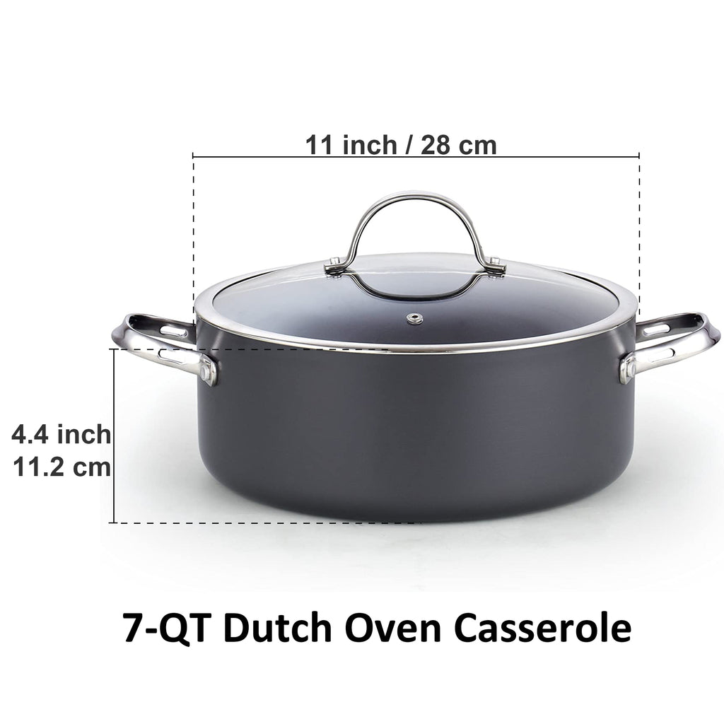 Cooks Standard 7-Quart Hard Anodized Nonstick Dutch Oven
