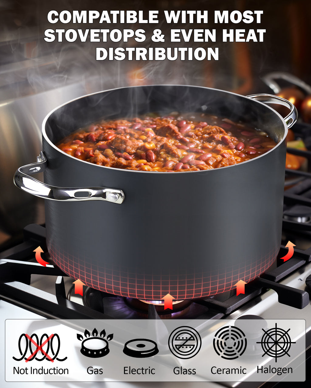 Cooks Standard 7-Quart Hard Anodized Nonstick Dutch Oven