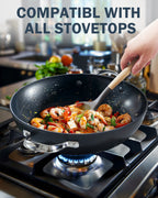 Cooks Standard 5-Quart Hard Anodized Nonstick Everyday Pan with Glass Lid