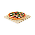 Cook N Home 7.5-Inch Square Cordierite Pizza Stone with Scraper