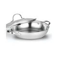 Cooks Standard 12-Inch Stainless Steel Wok Stir Fry Pan with Glass Lid