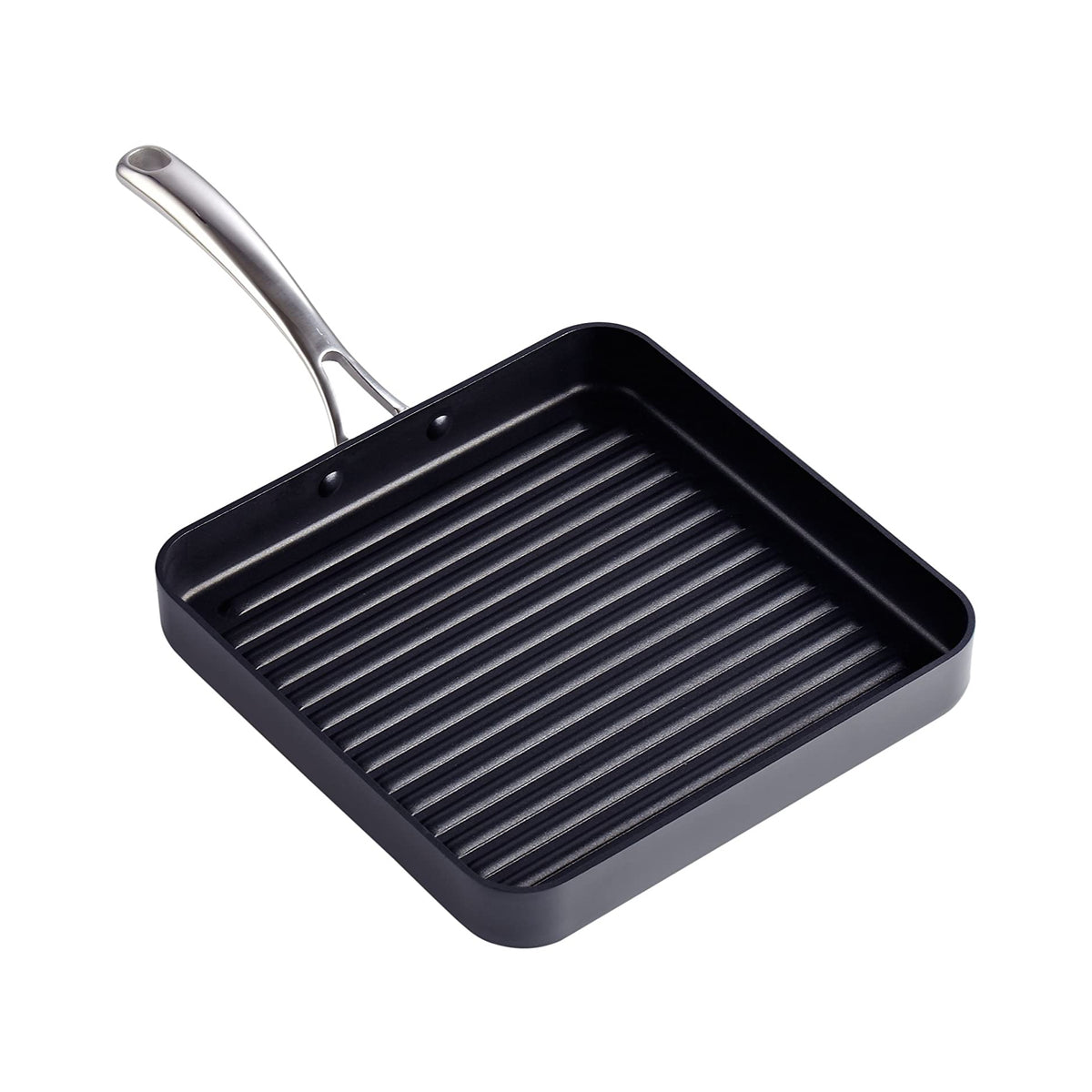 Cooks Standard 11-Inch Square Nonstick Grill Pan, Hard Anodized