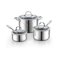 Cooks Standard 6-Piece Multi-ply Clad Stainless Steel Cookware Set