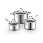 Cooks Standard 6-Piece Multi-ply Clad Stainless Steel Cookware Set