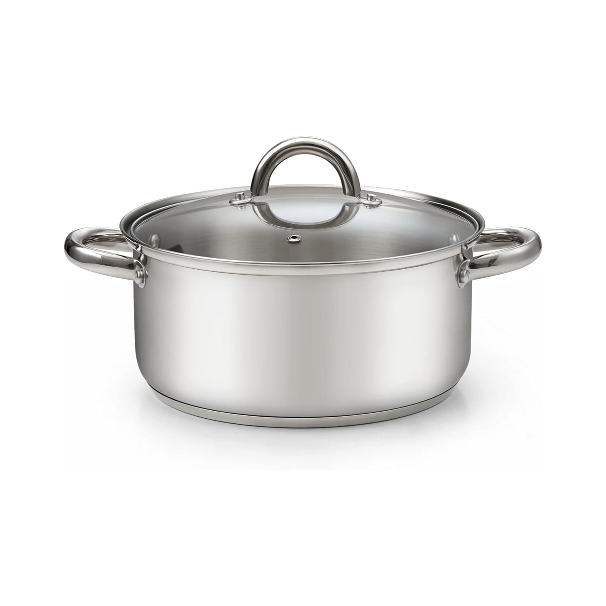 Cook N Home 5.5-Quart Stainless Steel Sauce Pot with Glass Lid
