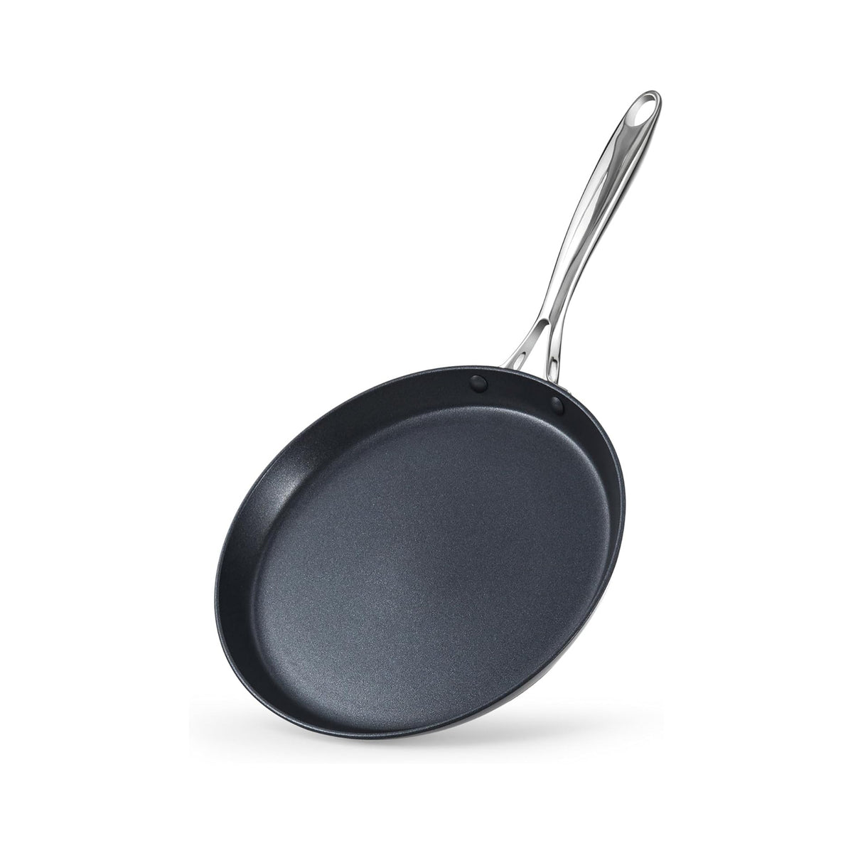 Cooks Standard 10.5-inch Hard Anodized Ceramic Nonstick Crepe Pan, Black