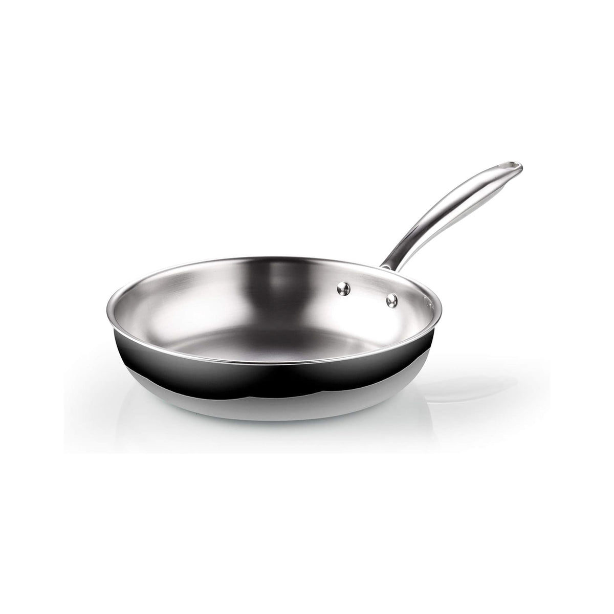 Cook N Home 10-Inch Tri-Ply Clad Stainless Steel Frying Pan