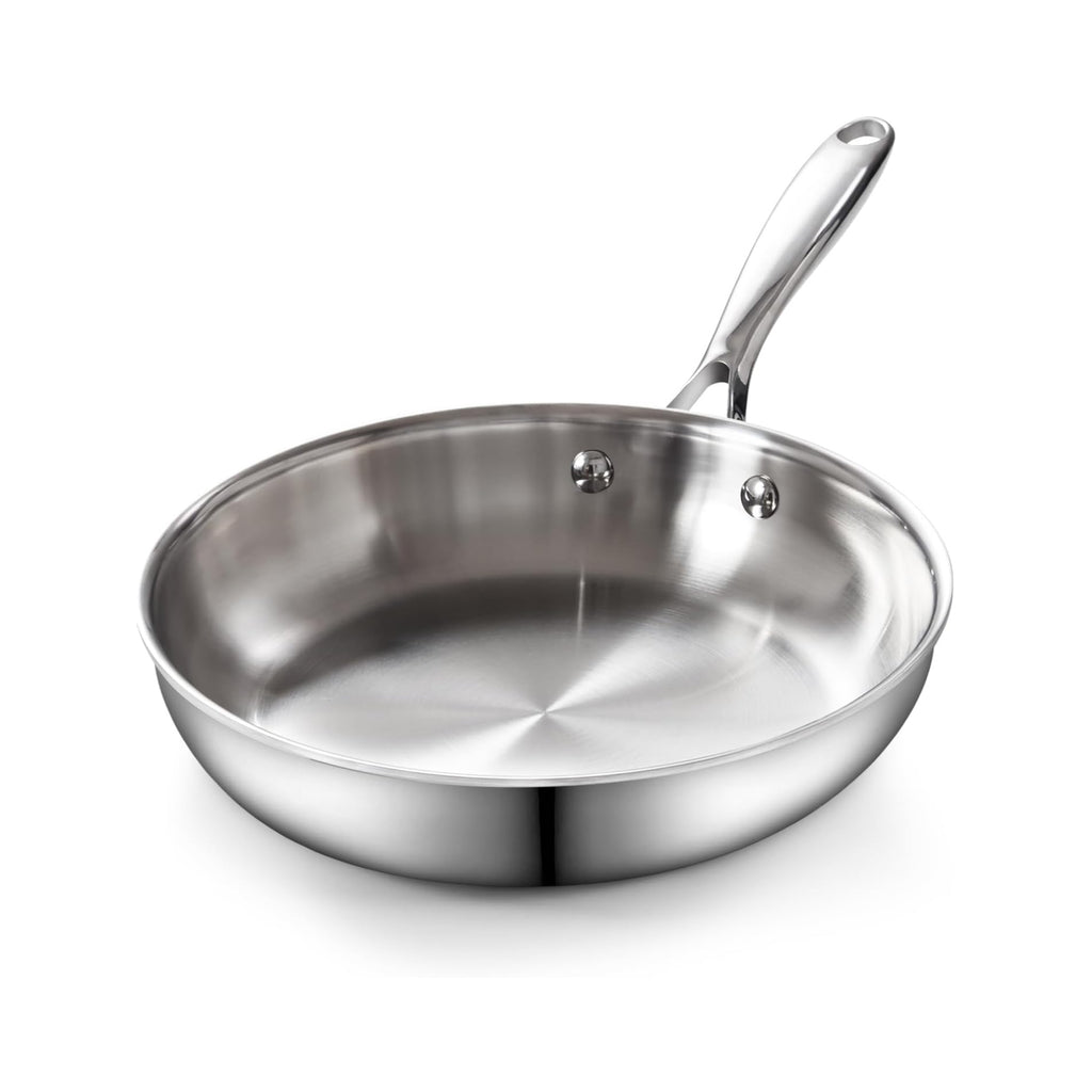 Cooks Standard Multi-Ply Clad Stainless Steel 8-inch Frying Pan, Heavy-Duty