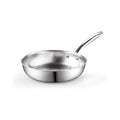 Cook N Home 12-Inch Tri-Ply Clad Stainless Steel Frying Pan