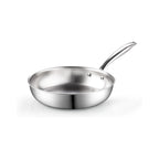 Cook N Home 12-Inch Tri-Ply Clad Stainless Steel Frying Pan