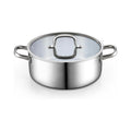 Cook N Home 7-Quart Tri-Ply Clad Stainless Steel Stockpot with Glass Lid