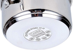 Stainless Steel 12-Quart 18/10 Stockpot with Steel Lid