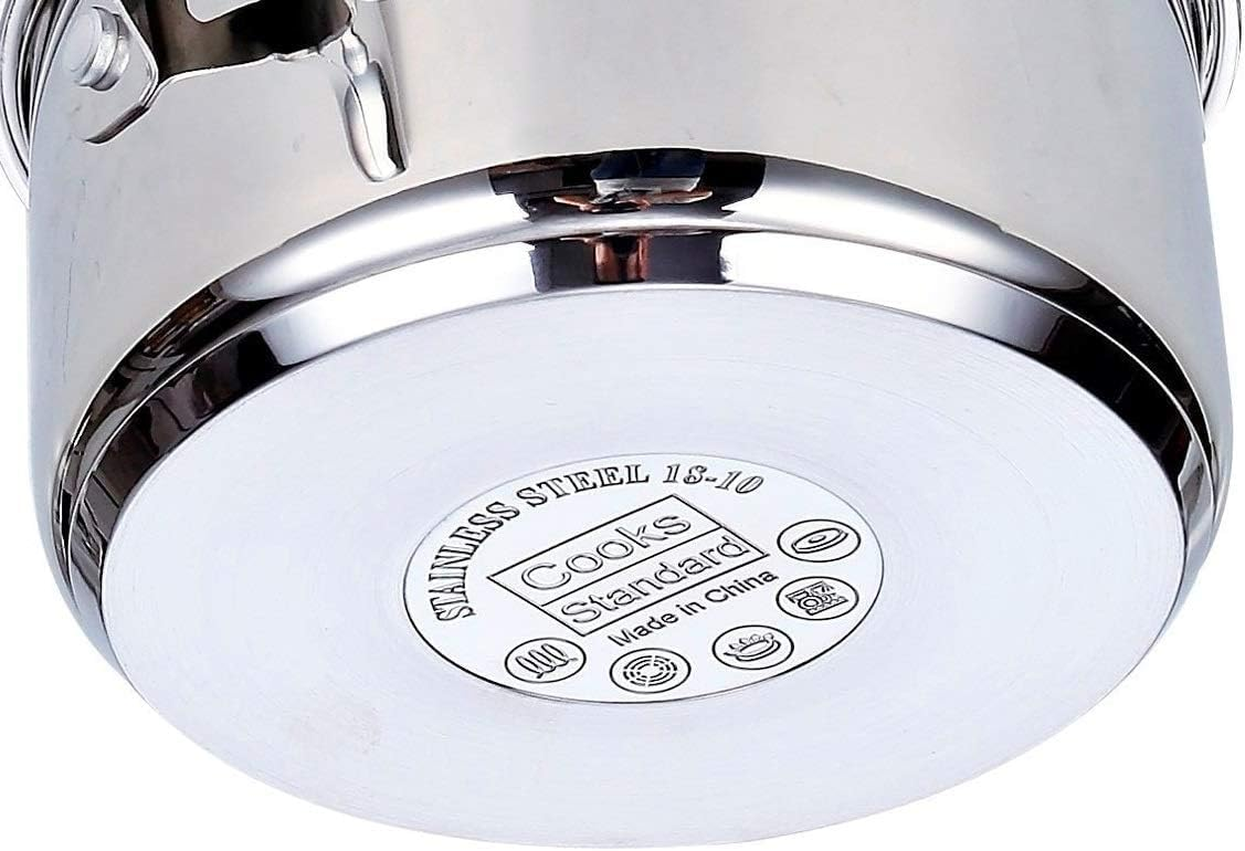 Stainless Steel 12-Quart 18/10 Stockpot with Steel Lid
