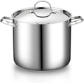 Stainless Steel 12-Quart 18/10 Stockpot with Steel Lid