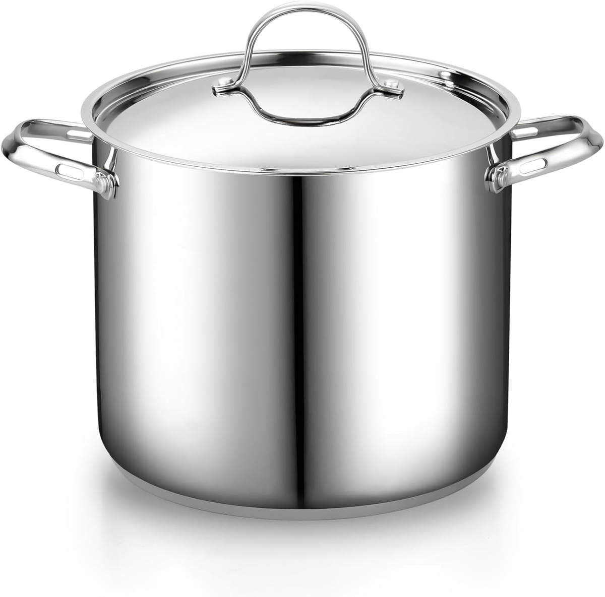 Stainless Steel 12-Quart 18/10 Stockpot with Steel Lid