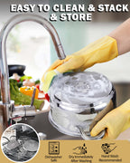 Cook N Home 12-Piece Stainless Steel Cookware Set