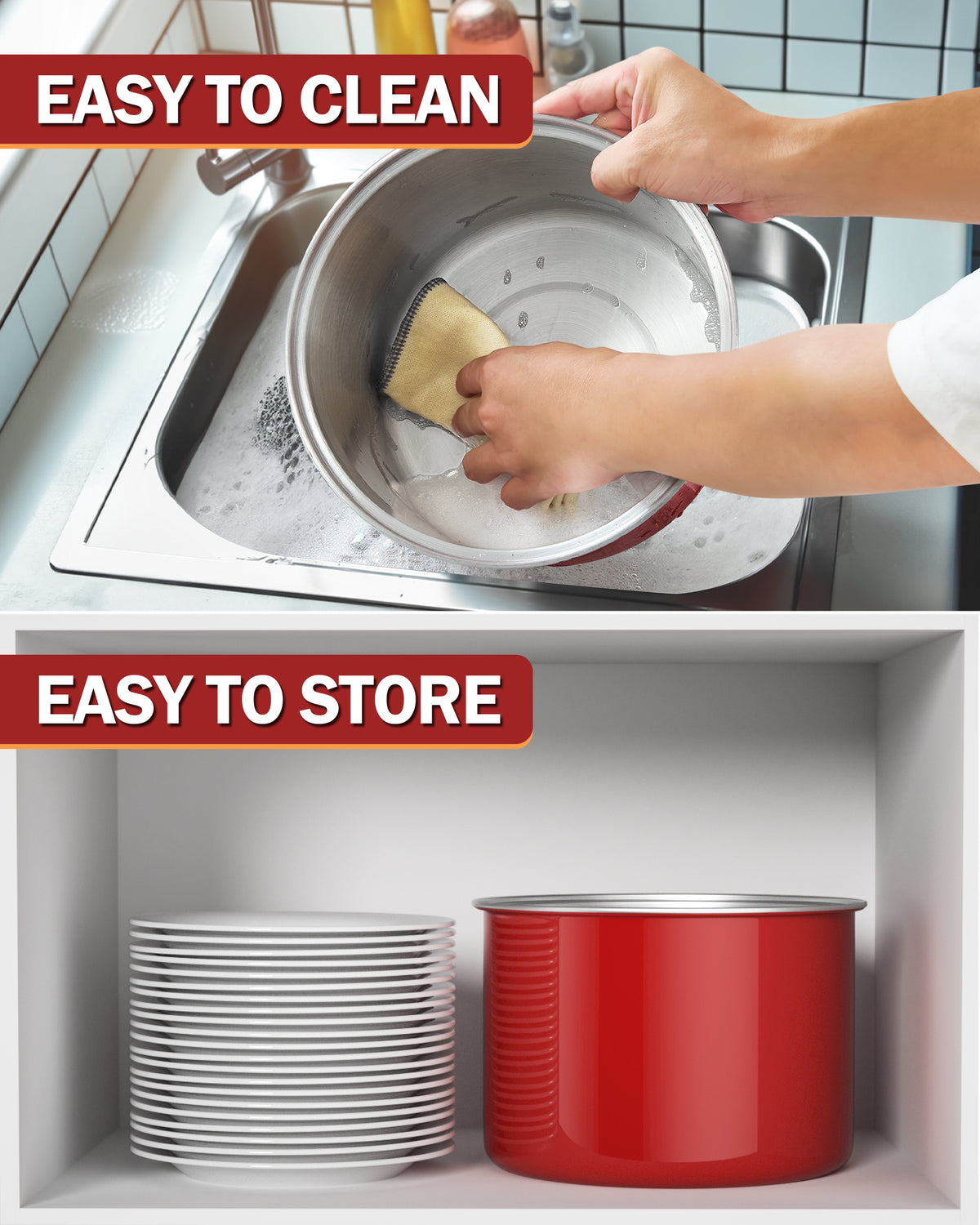 Cook N Home 6-Quart Stovetop Popcorn Popper