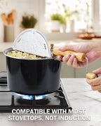 Cook N Home 6-Quart Stovetop Popcorn Popper