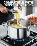 Cooks Standard Multi-Ply Clad 6 Quart Stainless Steel Stock Pot with Lid