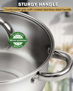 Cook N Home 12-Piece Stainless Steel Cookware Set