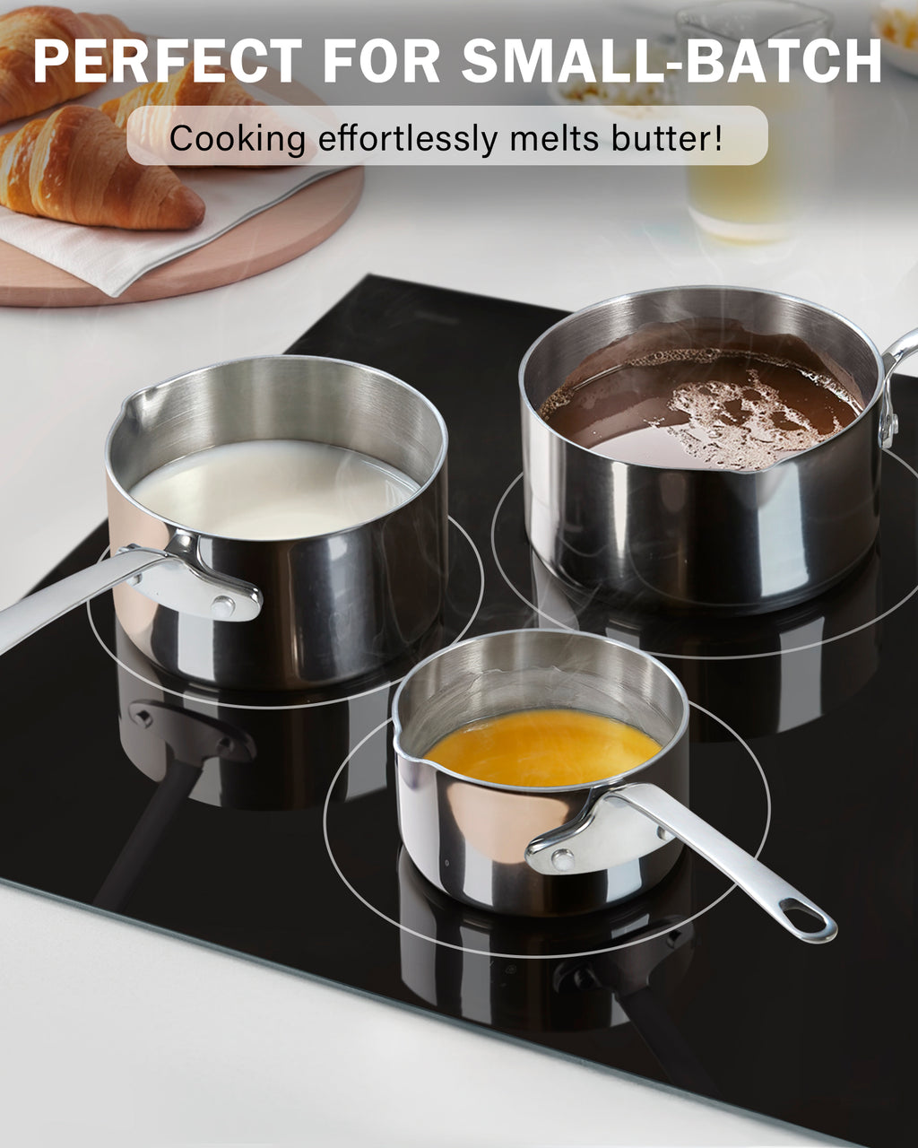 Cooks Standard 0.15-Quart Multi-Ply Clad Stainless Steel Butter Warmer