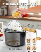 Cook N Home 6-Quart Stovetop Popcorn Popper
