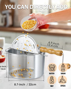 Cook N Home 6-Quart Stovetop Popcorn Popper