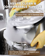 Cooks Standard Stockpots Stainless Steel, 16 Quart Professional Grade Stock Pot with Lid, Silver