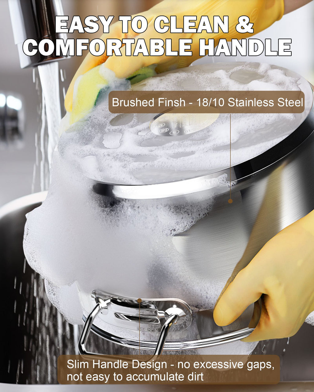 Cooks Standard 24 Quart Professional Grade Stainless Steel Stockpot with Lid Silver