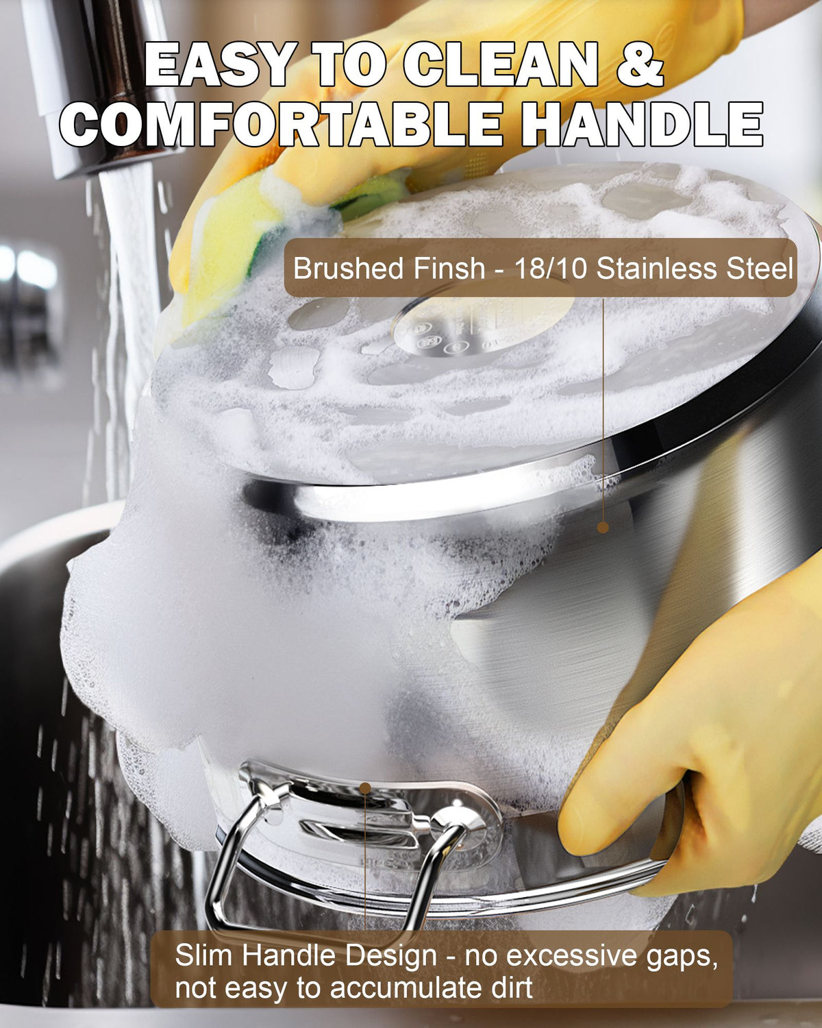 Cooks Standard 24 Quart Professional Grade Stainless Steel Stockpot with Lid Silver