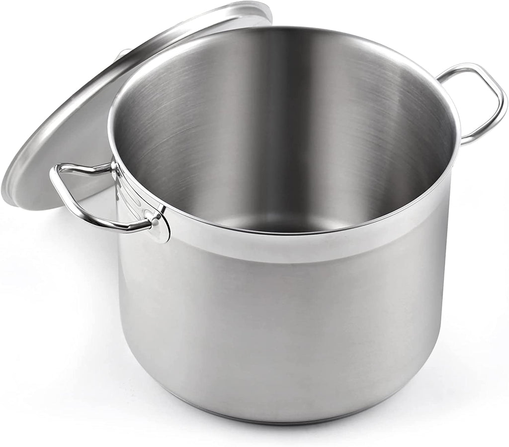 Cooks Standard 24 Quart Professional Grade Stainless Steel Stockpot with Lid Silver